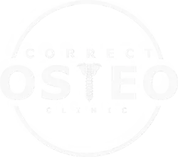 Transparent all white version of Correct Osteo Clinic